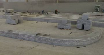 新余 芝麻白整石坐凳（光面+自然面）