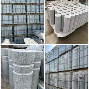 新余 芝麻白花岗岩挡车柱、隔离柱多少钱