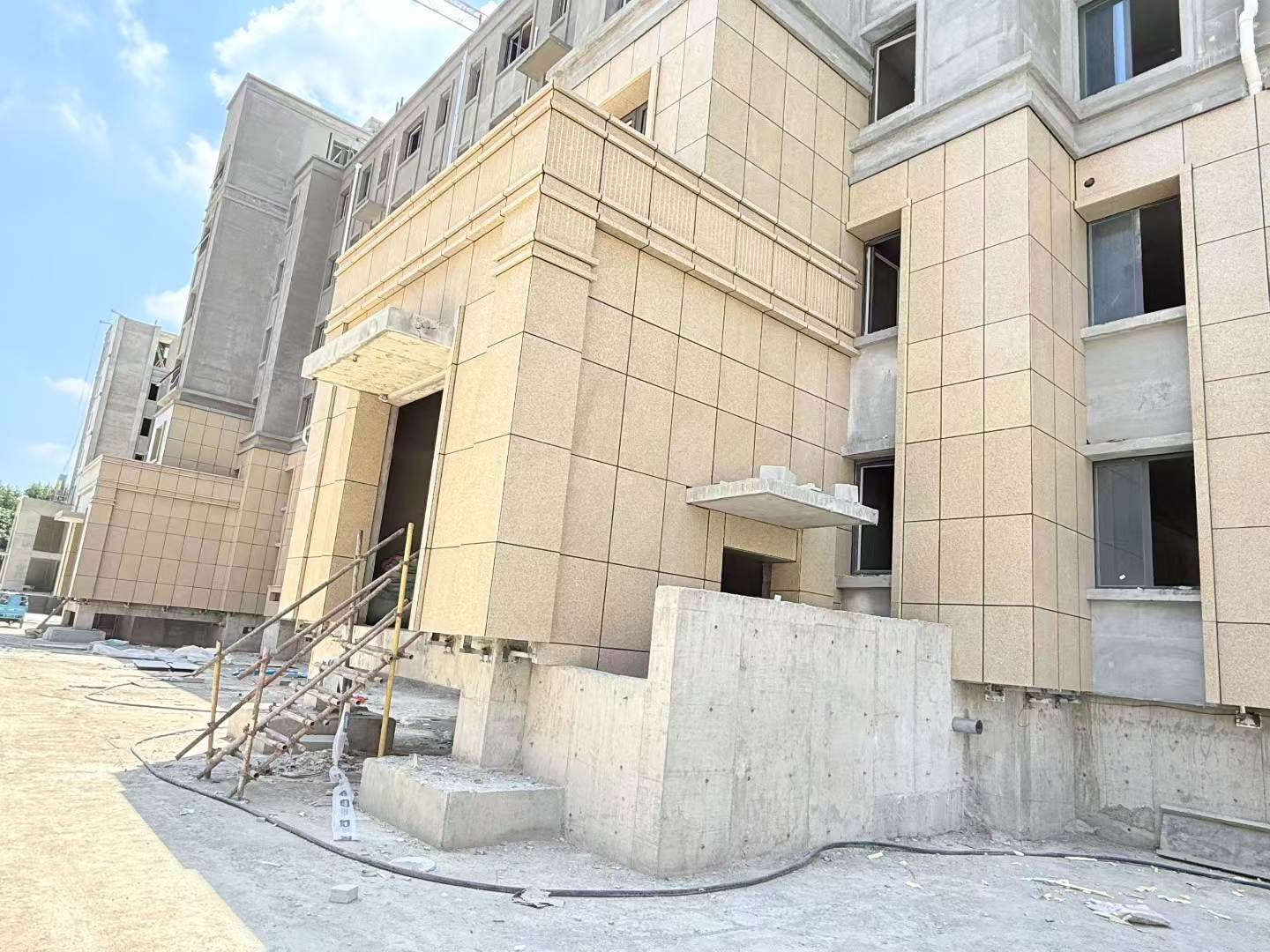 新余 黄金麻干挂，工地实拍