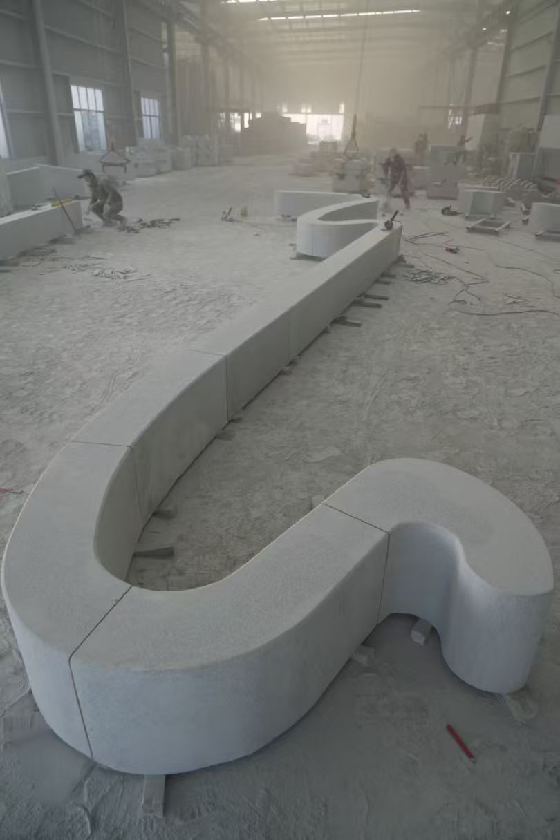 新余 花岗岩整石坐凳拼装