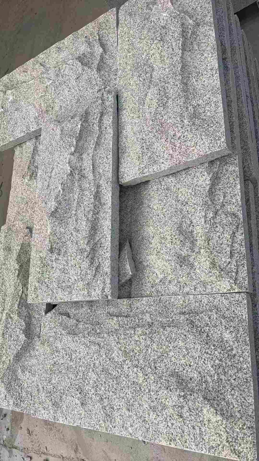 新余 芝麻白自然面花岗岩成品板